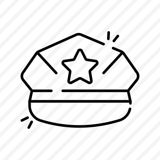 Police Cap, Police Hat, Police Headpiece, Police Headwear, Police Headgear  preview