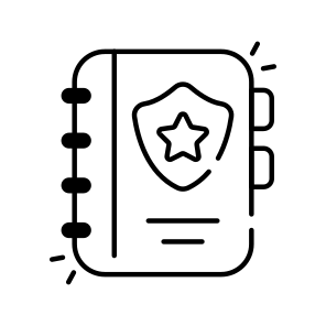 Police Notebook, Police Jotter, Police Diary, Police Notepad, Police Draft Book icon