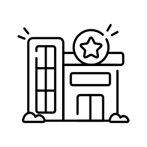 Police Station, Police Headquarter,  Government Building, Police Center, Cophouse icon