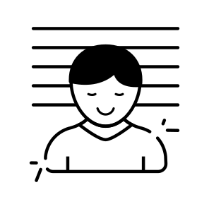 Prisoner, Criminal, Arrested, Jailbird, Crime Person  icon