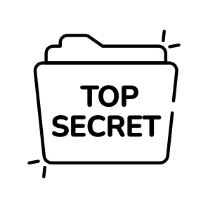 Secret Record, Secret Folder, Confidential Document, Secret Data, Confidential Archive  icon