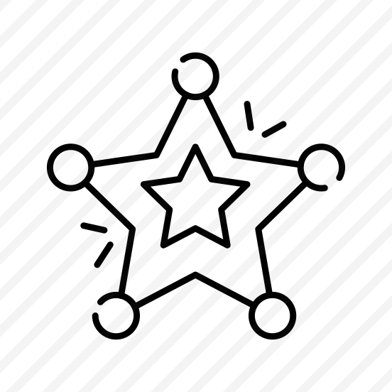 Sheriff Badge, Star Badge, Police Badge, Security Badge, Safety Badge, preview