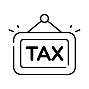 Tax Board, Roadboard, Hanging Board, Signboard, Information Board,  icon