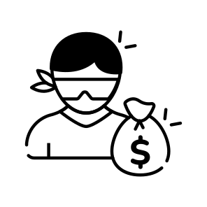 Thief, Robber, Criminal, Pickpocket, Burglar  icon