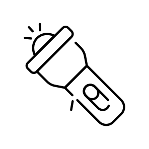 Torch, Flashlight, Electric Light, Portable Light, Beacon  icon