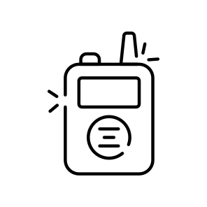 Walkie Talkie, Phone Communication, Portable Mobile, Portable Phone, Wireless Phone, Police Phone  icon