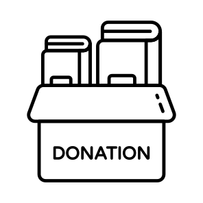 Books Donation, Books Charity, Books Box, Parcel, Books Grant icon