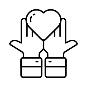 Charity Care, Emotional Support, Donation, Humanitarian, Hope icon