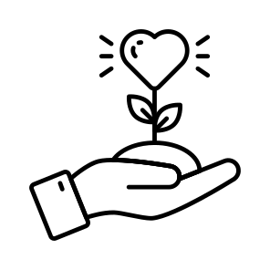 Charity Growth, Growing Plant, Plant Care, Sprout, Donation Growth icon
