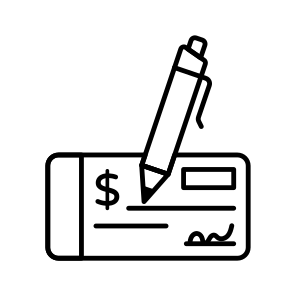 Cheque Writing, Checkbook, Financial Slip, Banking, Finance icon