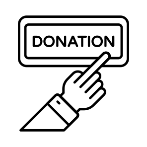 Donation Label, Donation Sign, Donation Symbol, Charity, Hand Gesture icon