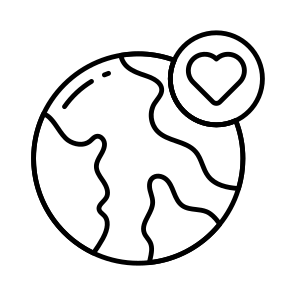 Global Love, Global Affection, Adorable, Worldwide Love, Favorite Planet icon