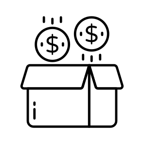 Money Box, Charity Box, Funding, Endowment, Giving Money, icon