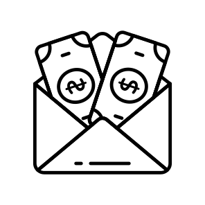 Money Envelope, Monetize, Dollar Envelope, Cash Envelope, Financial Letter icon