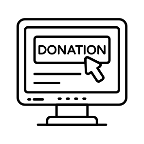 Online Donation, Donation Label, Donation Sign, Donation Symbol, Online Charity icon