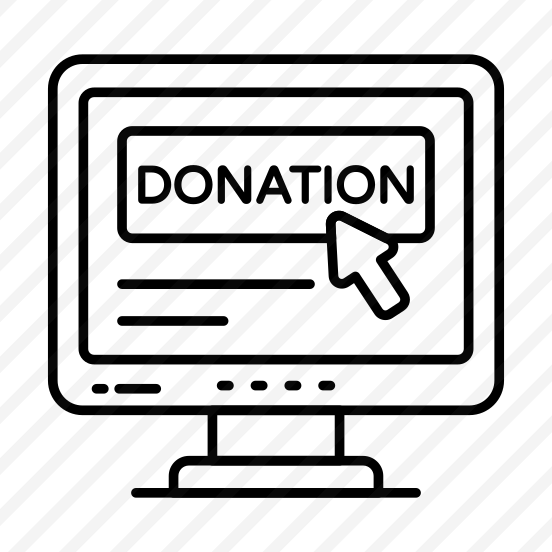 Online Donation, Donation Label, Donation Sign, Donation Symbol, Online Charity  preview