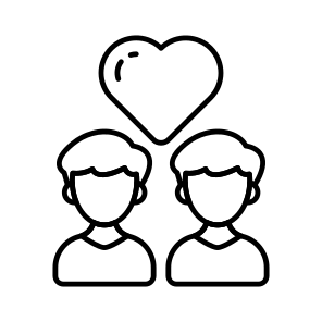 Public Relations, Love, Support, Volunteers, Empathy icon