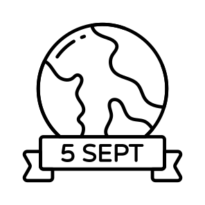 September, World Charity Day, Universal Charity Day, International Chart Day, Global Charity Day, icon