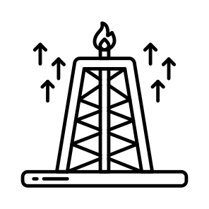Oil Rig, Refinery, Drilling Oil Tower, Oil Pump Jack, Gad Flare icon