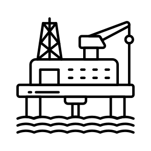 Oil Rig, Refinery, Oil Drilling, Offshore Oil, Oil Platform icon
