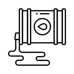 Oil Spill, Oil Slick, Oil Dumping, Chemical Spill, Oil Flowing icon