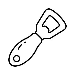 Bottle Opener, Corkscrew, Bar Key, Bar Blade, Equipment, icon