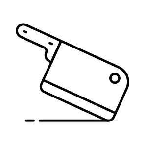 Butcher Knife, Cleaver, Cutting Equipment, Kitchenware, Kitchen Tool icon