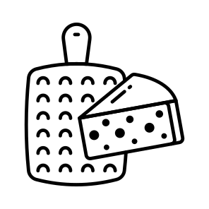 Cheese Grating, Cheese Slice, Butter Block, Dairy Product, Food icon