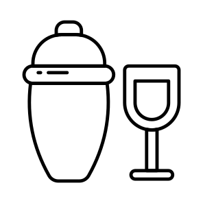 Cocktail Shaker, Beverage Shaker, Mixing Container, Kitchenware, Kitchen Utensil icon