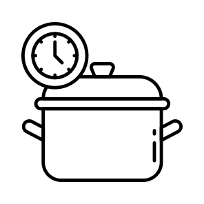 Cookpot, Cookware, Cooking Time, Kitchenware, Kitchen Utensil icon