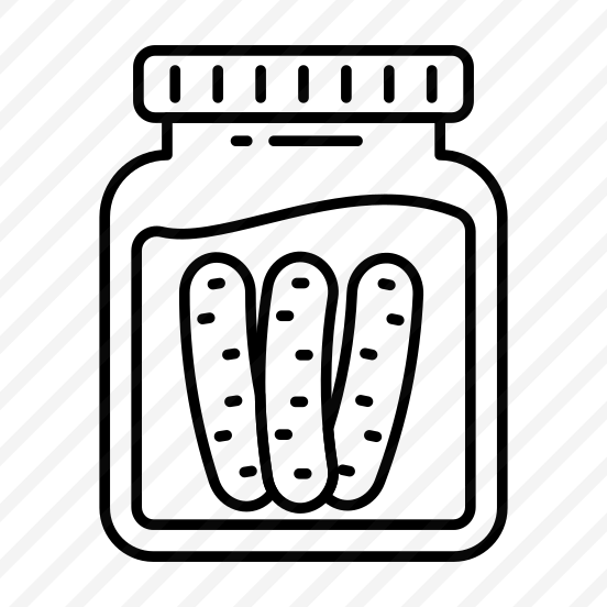 Cucumber Pickle, Pickle Bottle, Pickle Jar, Edible, Eatable  preview