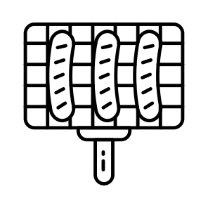 Grilled Sausage, Frankfurter, Banger, Wurst, Wiener, icon