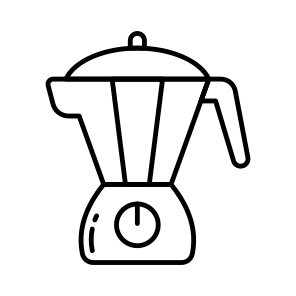 Juicer, Blender, Mixer, Kitchenware, Electronic icon