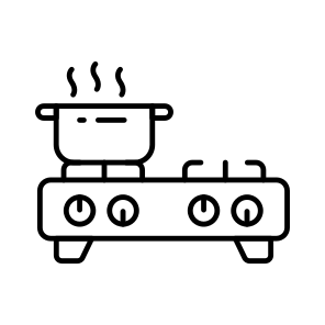 Kitchen Stove, Gas Burner, Kitchenware, Kitchen Accessory, Kitchen Utensil icon