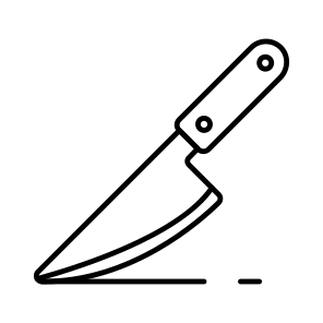 Knife, Cutting Tool, Cutting Equipment, Kitchenware, Kitchen Tool icon