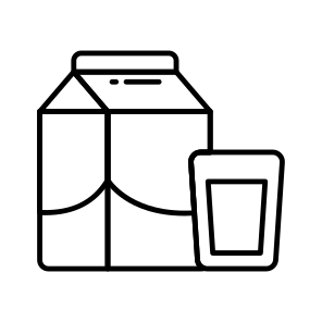 Milk Pack, Tetra Pack, Milk Package, Milk Carton, Takeaway Package icon