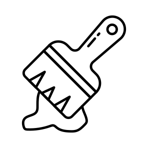 Paint Instrument, Paint Brush, Paint Equipment, Paint Tool, Painting, icon