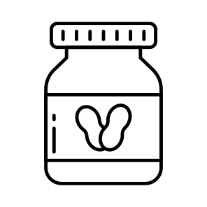 Peanut Jar, Peanut Bottle, Peanut Butter, Edible, Eatable icon