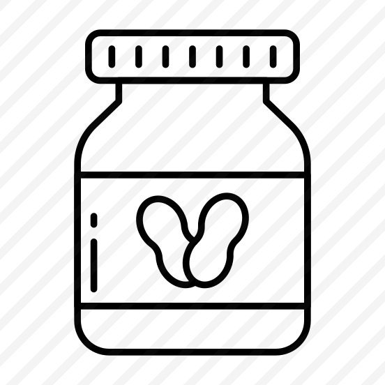 Peanut Jar, Peanut Bottle, Peanut Butter, Edible, Eatable  preview