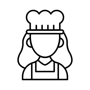 Professional Person, Occupation, Chef, Cooker, Cuisiner, icon
