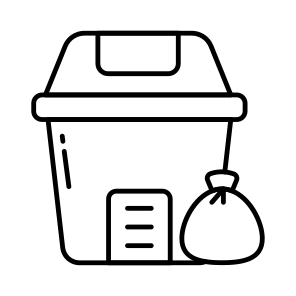 Recycle Bin, Wastebin, Dustbin, Garbage Can, Trash Bin icon