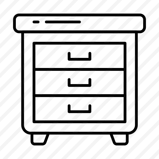 Side Table, Nightstand, Furniture, Drawer Table, Bed Stand,  preview