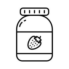 Strawberry Jam Bottle, Marmalade, Jam Jar, Pickle, Dessert icon