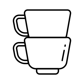 Teacups, Cups, Crockery, Kitchenware, Kitchen Accessory icon