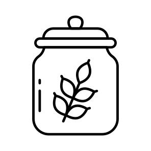 Wheat Jar, Wheat Bottle, Glass Bottle, Kitchenware, Utensil icon