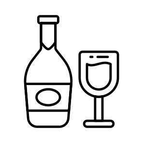 Wine Bottle, Alcohol, Beer, Whisky, Brandy icon