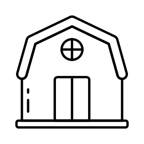 Farmhouse, Farmstead, Ranch, Barn, Homestead icon