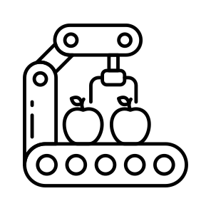 Fruit Picking, Conveyor Belt, Luggage Carousel, Conveyor Transporter, Industrial Robot icon