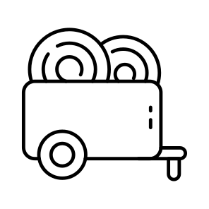 Haybale Cart, Bale Truss, Agriculture, Farming, Haystack icon