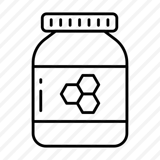 Honey Jar, Honey Bottle, Honey Pot, Honey Preserve, Glass Bottle  preview